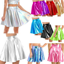 Frauen Tanzbekleidung Röcke Rock Ruffle Kostüm Hohe Taille Cosplay Leistung PVC