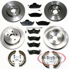Bremsen Ø 303 mm + Ø 285 mm + Backen vorne hinten für Mercedes M Klasse ML W163