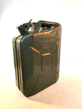 DDR Kraftstoff Kanister Foron 20 L Benzinkanister Werkstatt Benzin 1989 grün