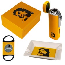 Künstler Humidorset Che Guevara Humidor Zigarrenascher Zigarrenfeuerzeug Zigarre