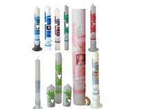 Kommunionkerze/Taufkerze Konfirmation mit Foto ,Kreuz Junge,Mädchen 