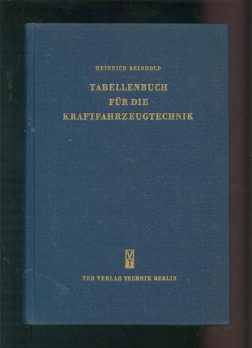 Tabellenbuch für die