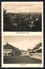 Windischeschenbach Opf., Ortsansicht mit Kirche, Marktplatz, Ansichtskarte 1940 
