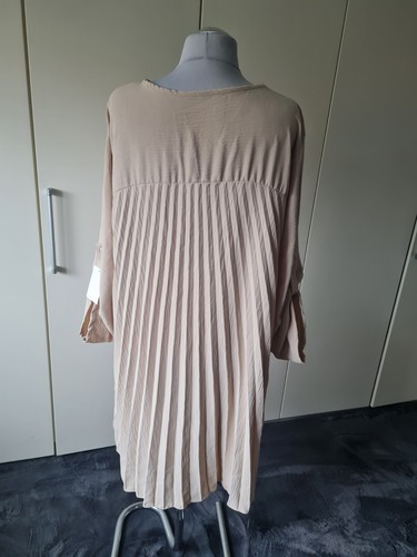 Damen bluse tunika - bluse, plissee