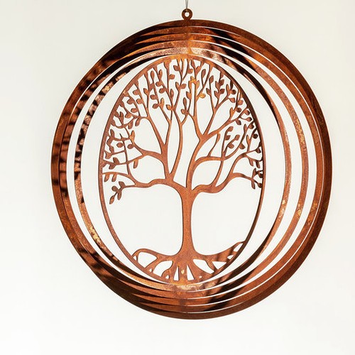Edelrost windspiel spirale - edelrost,