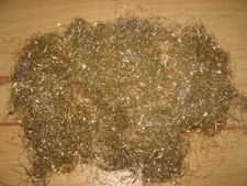 ADVENT& WEIHNACHTEN- ENGELSHAAR-- METALLIC- GOLD GELOCKT