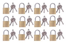 12 x Vorhängeschlösser Gleichschließend Vorhängeschloss Bügelschloss Keller 25mm