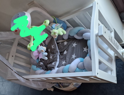 Baby schaukelwiege holz - baby, weiß