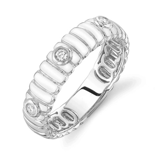 14k weißgold fassungsband - weißgold,