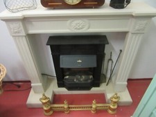 Kaminumbau, Kamineinfassung aus Naturstein H 112 x B 125 cm