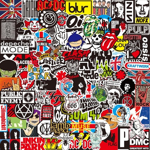 Rockband sticker set 100 - set,