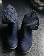 Graceland Stiefeletten Boots dunkelblau Damenschuhe Gr. 40