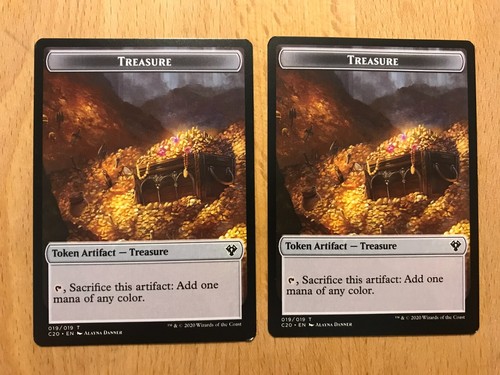 Mtg magic treasure human - mtg, 2x