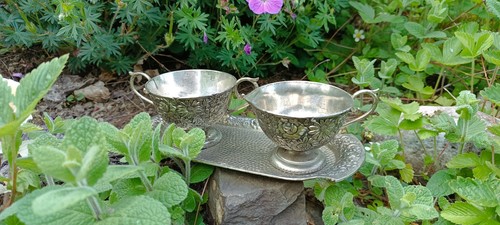 Antikes zucker milch set - antikes,