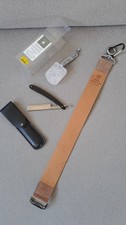Rasiermesser, Streichriemen und Alaunstein im Set (gebraucht)
