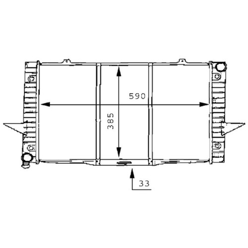 Kühler motorkühlung mahle - kühler, cr