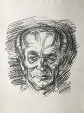 Karl Kluth "Johannes Böse" Lithographie signiert