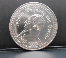 Gedenkmedaille Goethe, Faust Uraufführung 1829 Braunschweig