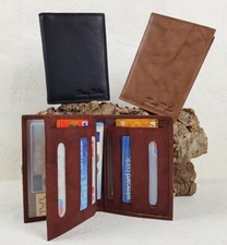 Kleine leder brieftasche - ,