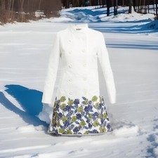 Desigual Mantel Im Weiß 40-42,neu