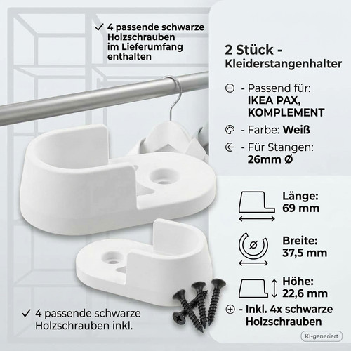 Kleiderstangenhalter passend - 2,