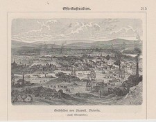 Orig. Holzstich: Ost-Australien. Goldfelder nach Stawell, Victoria.