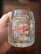 Altes Bierglas, Export emailliert, Brauerei, Sammlerglas, Emaille, 0,5 L