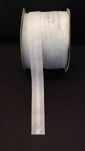 Kräuselband weiß 25mm breit - kräuselband,