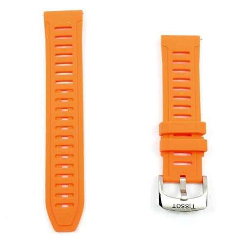Orange silicone strap tissot - silicone,