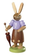 Bunny woman with umbrella