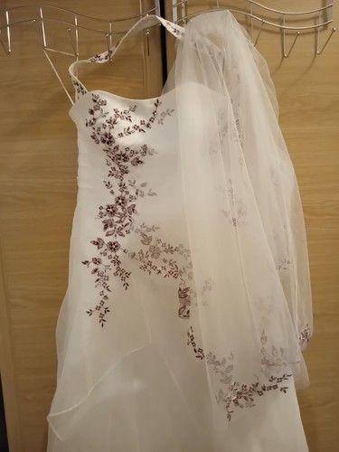 Brautkleid ivory mit - ivory, roten
