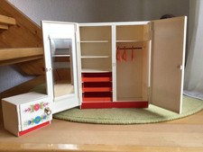 Vintage, Puppen Kleiderschrank