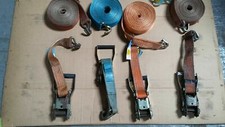  4 X  Spanngurt, komplett Ratschen schwer Zurrgurte Doppelhaken LC 2500 daN, LKW