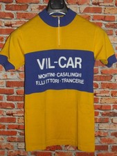 Heroische Trikot Maillot Fahrrad Radsport Vintage 70'S Vil Car Santini 80% Wolle