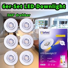 6er Set Led Einbaustrahler
