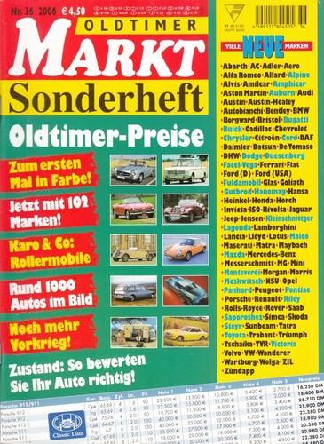 Oldtimer markt sonderheft - markt, nr