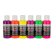 (159,86€/1l) Createx Colors - 6 x 60ml Fluorescent Set - Airbrush Farben 115499