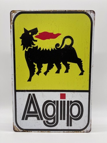 Blechschild agip 20x30cm - agip,