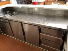 Kühltheke Gastro Edelstahl 
