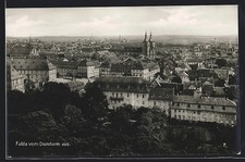 Fulda, Ortsansicht vom Domturm