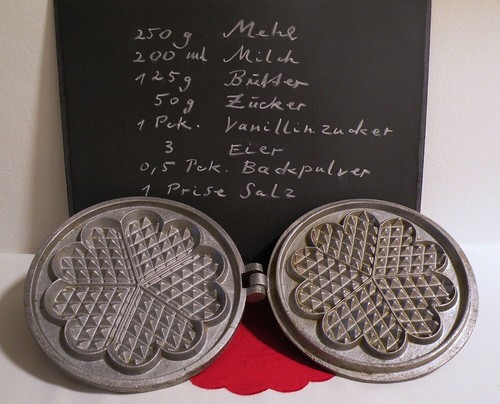 Metallguss klapp waffeleisen - metallguss,