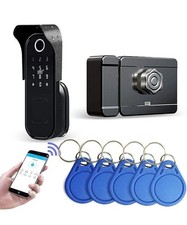 Smart Lock, Regenfest WLAN Türschloss Wolf Guard TT01 5 in 1 Fingerabdruck Passwort