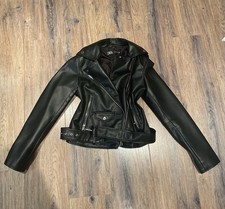 ZARA Lederoptik-Jacke, XS