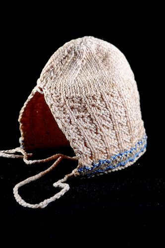 Alte babyhaube puppenmütze - /,