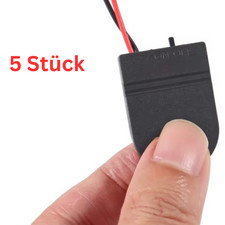 5x Batteriehalter Knopfzellenhalter CR2032 Ein-Aus Schalter Mit Draht