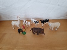 Schleich  Bauernhof  Tiere  Lama Kalb Schaf  Wildschwein Hahn Versand 2,90€