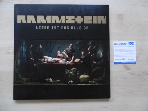 Rammstein original autogramme - original,
