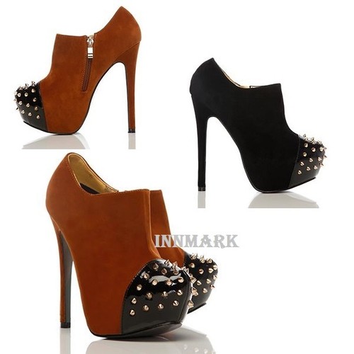 Stiefeletten spike nieten - nieten, toe
