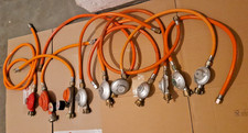 Konvolut Gasregler mit Schlauch  1/4 links Druckminderer Gasgrill 10 St.