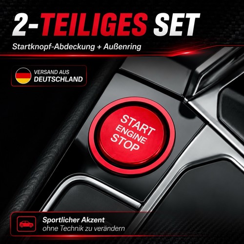 Startknopf abdeckung rot - rot, vw